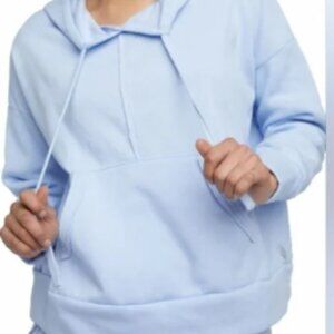 Free People FP Movement Work it Out Hoodie Light Blue Size Medium